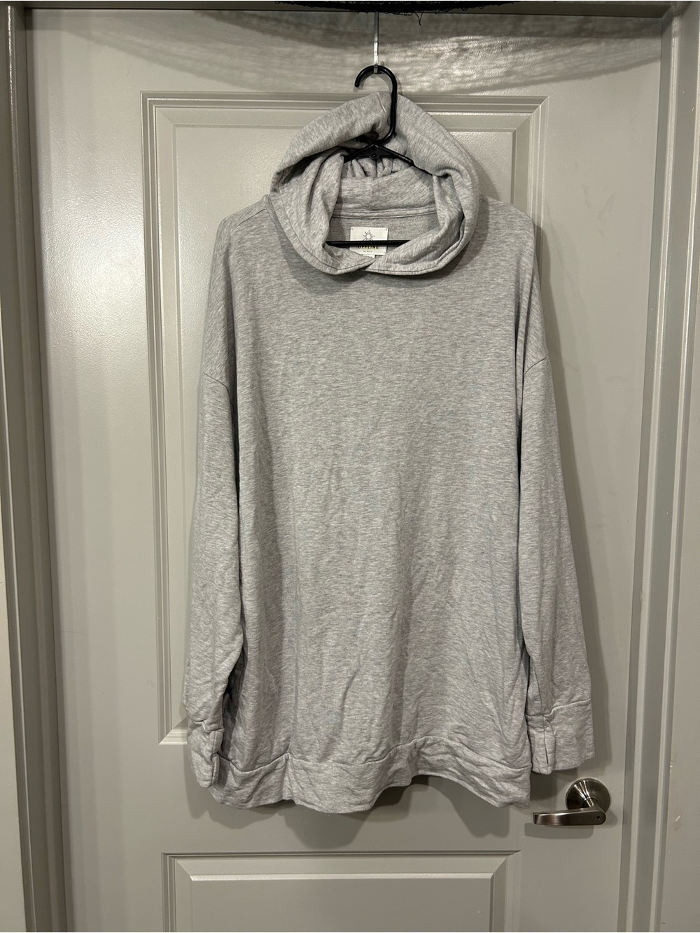 aerie Heather Gray Oversized Pullover Hoodie